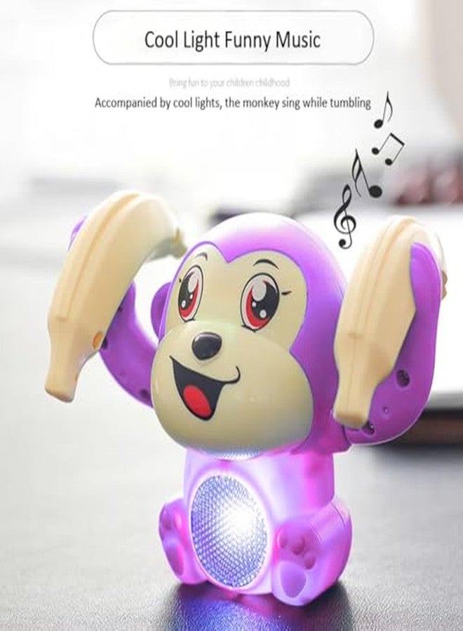 ستوريو لعبة القرد الراقص الموسيقية من ستوريو للأطفال | دمية دوارة مع أضواء وموسيقى ومستشعر صوتي | لعبة موسيقية متحركة مع مؤثرات صوتية للأطفال الرضع والصغار | هدية ممتعة للأولاد والبنات، متعددة الألوان - Image 3